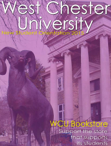 The cover of the 2015 WCU New Student Orientation booklet. The event was held in June.