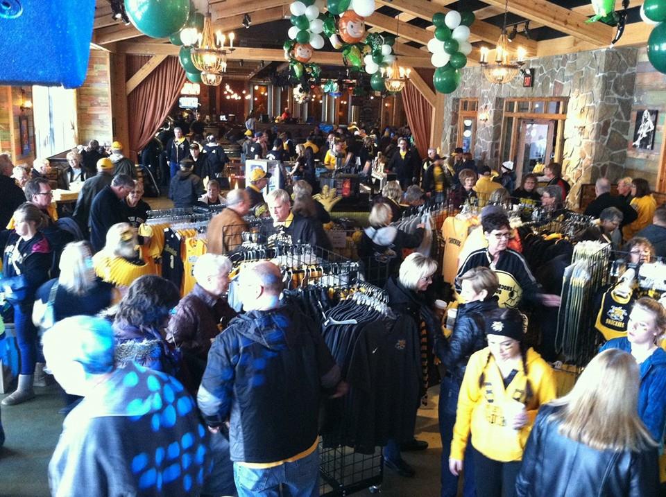Shockers fans got to peruse spirit gear, items and more during Arch Madness.