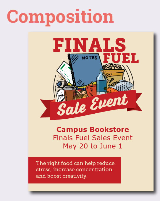 Improve your campus store graphics — Composition