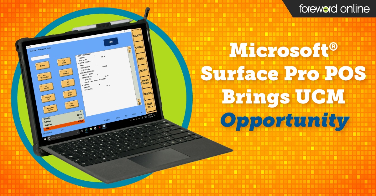 The MBS Systems Microsoft Surface Pro POS Brings UCM Opportunity