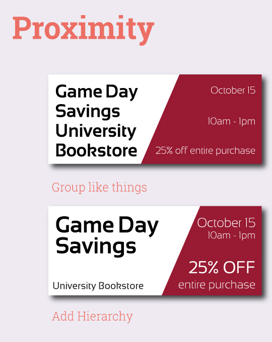 Improve your campus store graphics — Proximity