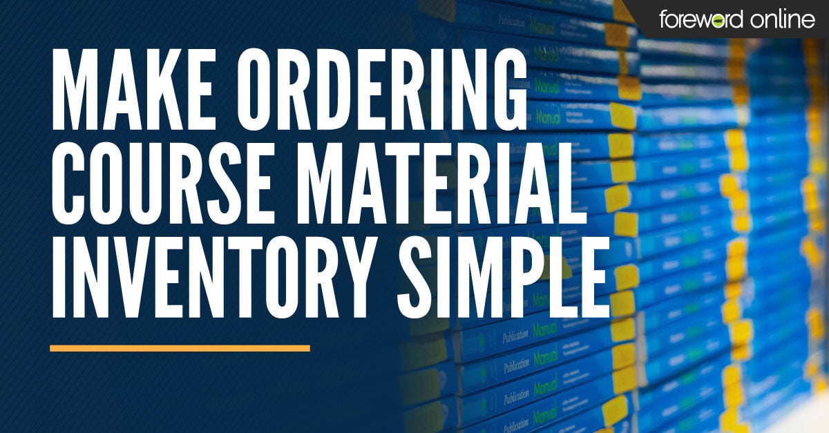 Make Ordering Course Material Inventory Simple