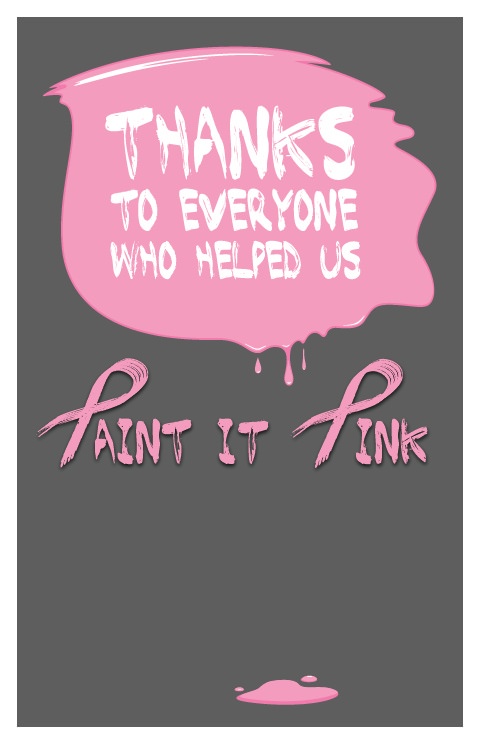  Download: “Paint it Pink” Thank You Poster